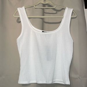NWT Lulus white ribbed tank top